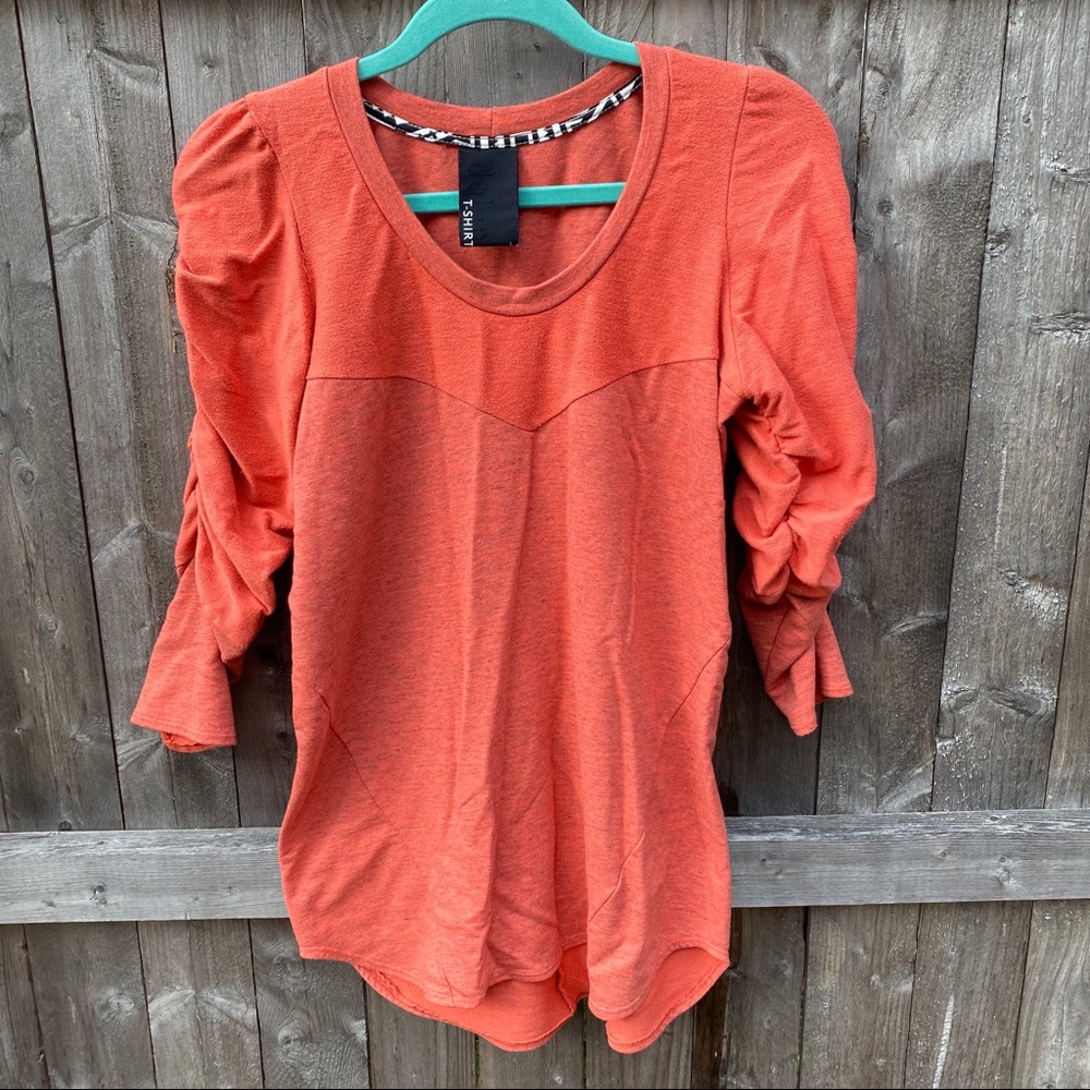 Dolan Puff Ruched Sleeve Sweatshirt (fitted)